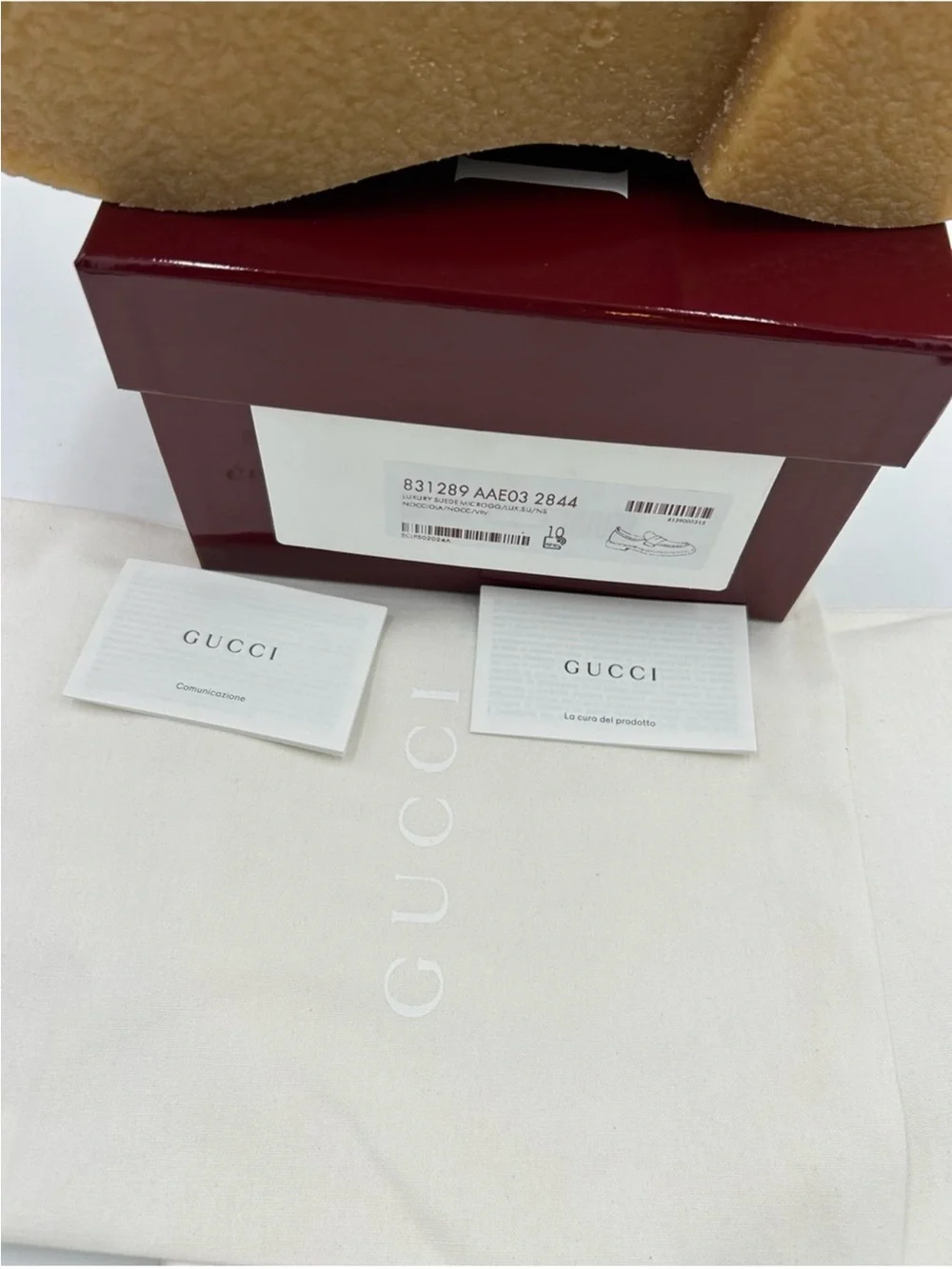 Men’s Gucci suede GG monogram web loafer size 10 fits 10.5 US made in Italy
